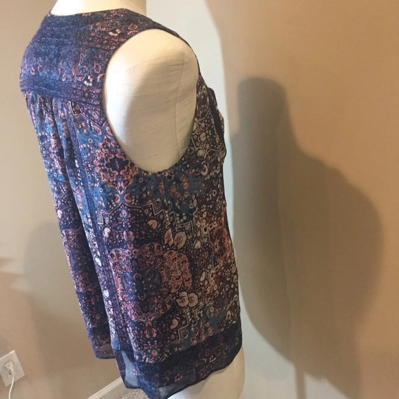 Joie Sleeveless Blouse Sz XS 100% Silk - Picture 3 of 6